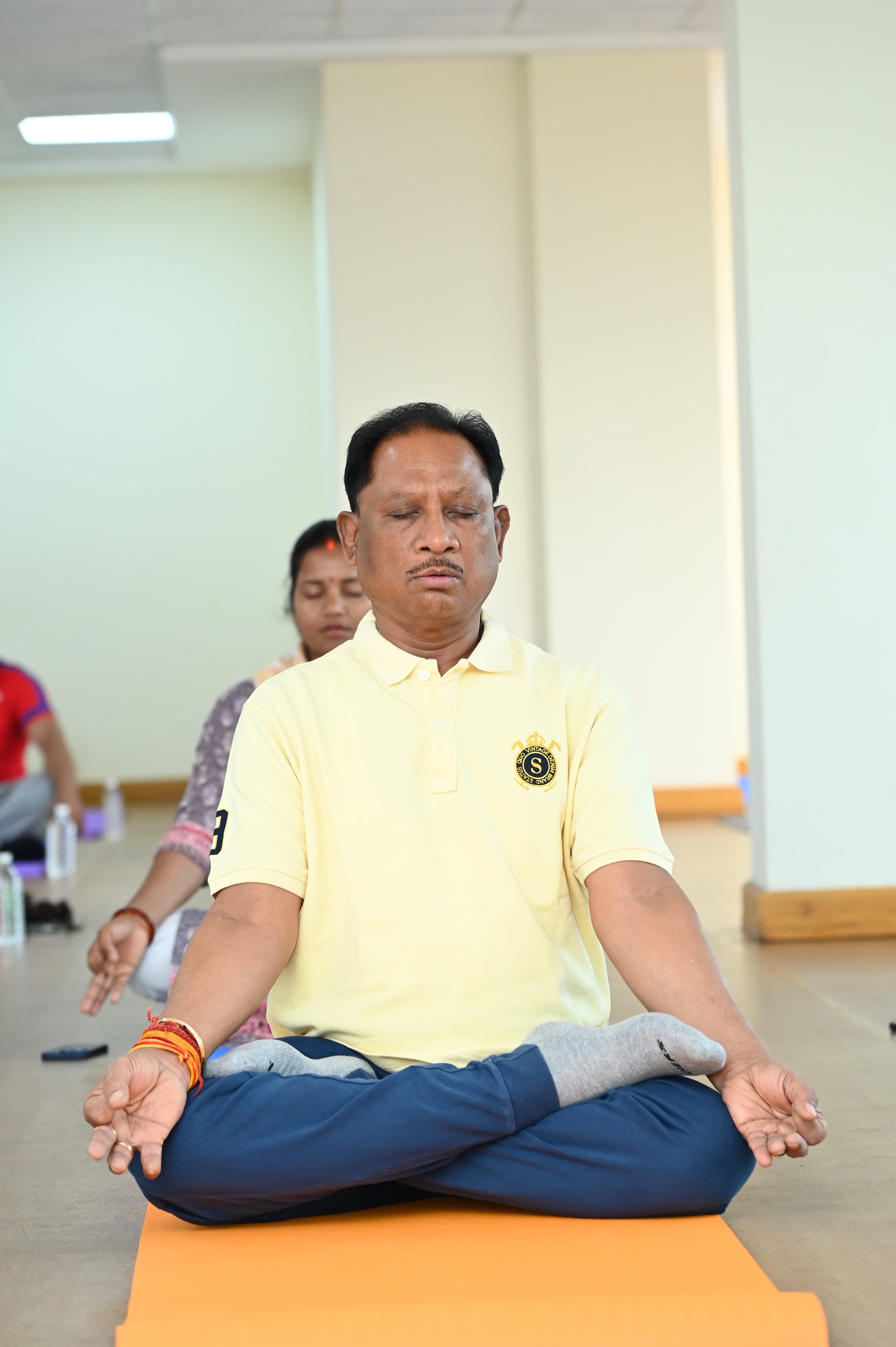 CM Vishnudev Sai meditating