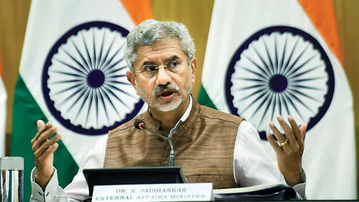 Jaishankar on Bilateral Relation with China ETV BHARAT