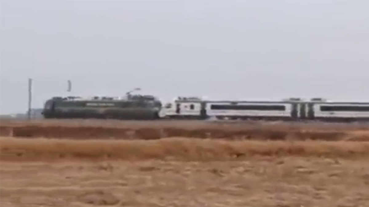 A video of Vande Bharat Express being towed with an old engine goes viral