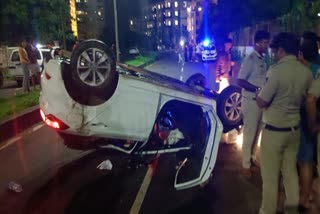 Car Accident in Manipal DC Office Road