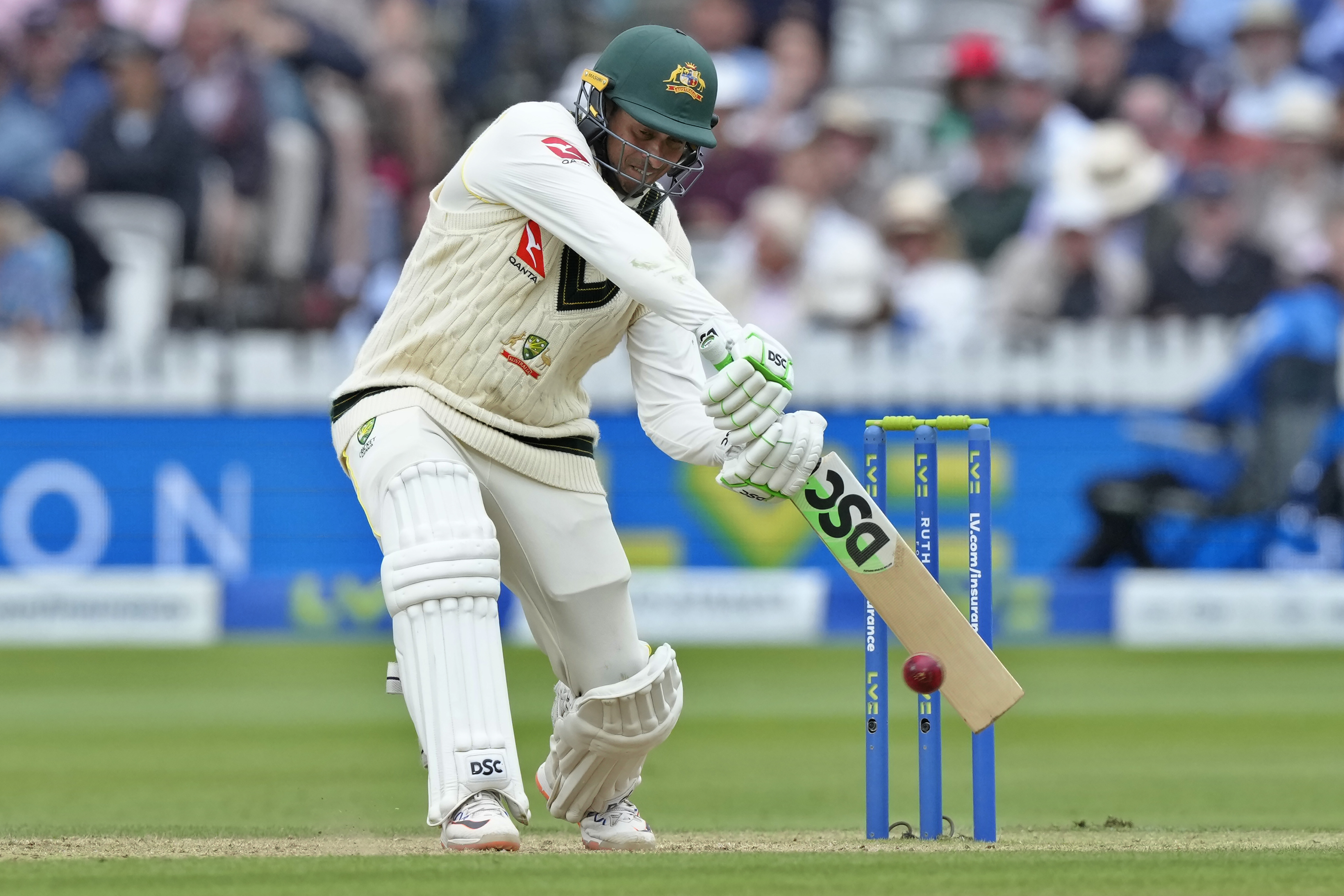 Australia dug out a hefty lead of 221 runs against England before drizzle prematurely ended day three of the second Ashes test at Lord's on Friday. Usman Khawaja fronted Australia's dogged fight in bowler-friendly conditions with an unbeaten 58 from 123 balls. His 60-odd partnerships with fellow opener David Warner then Marnus Labuschagne kept Australia on top.