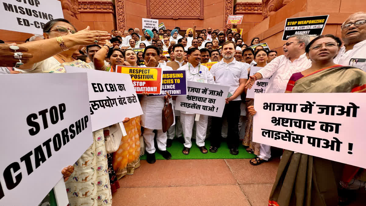 INDIA Bloc MPs Protest