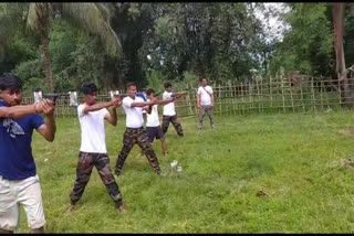 Bajrang Dal accused of allegedly imparting arms training without legal permission in Guwahati