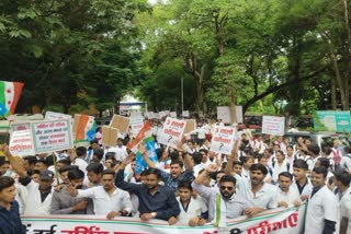 NSUI Paidal March in Bhopal