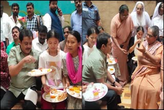 Minister Jamir Ahmed celebrated birthday with Manipur victims
