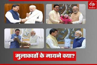 of CM Pushkar Singh Dhami meeting with PM Narendra Modi