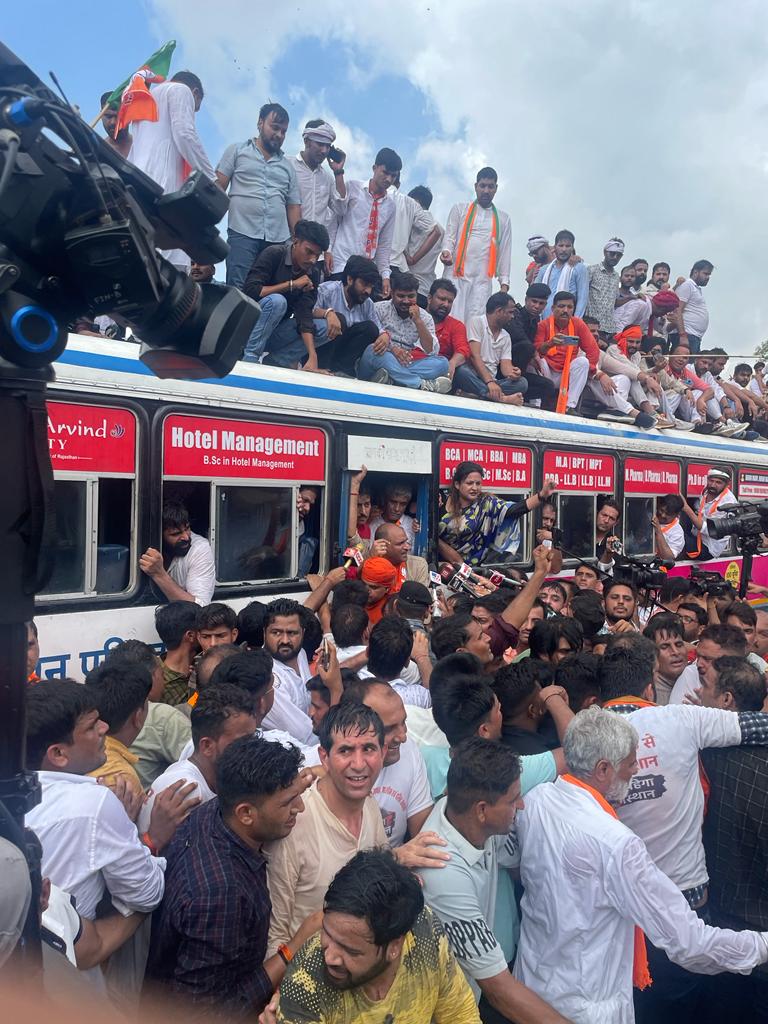 BJP Protest in Jaipur