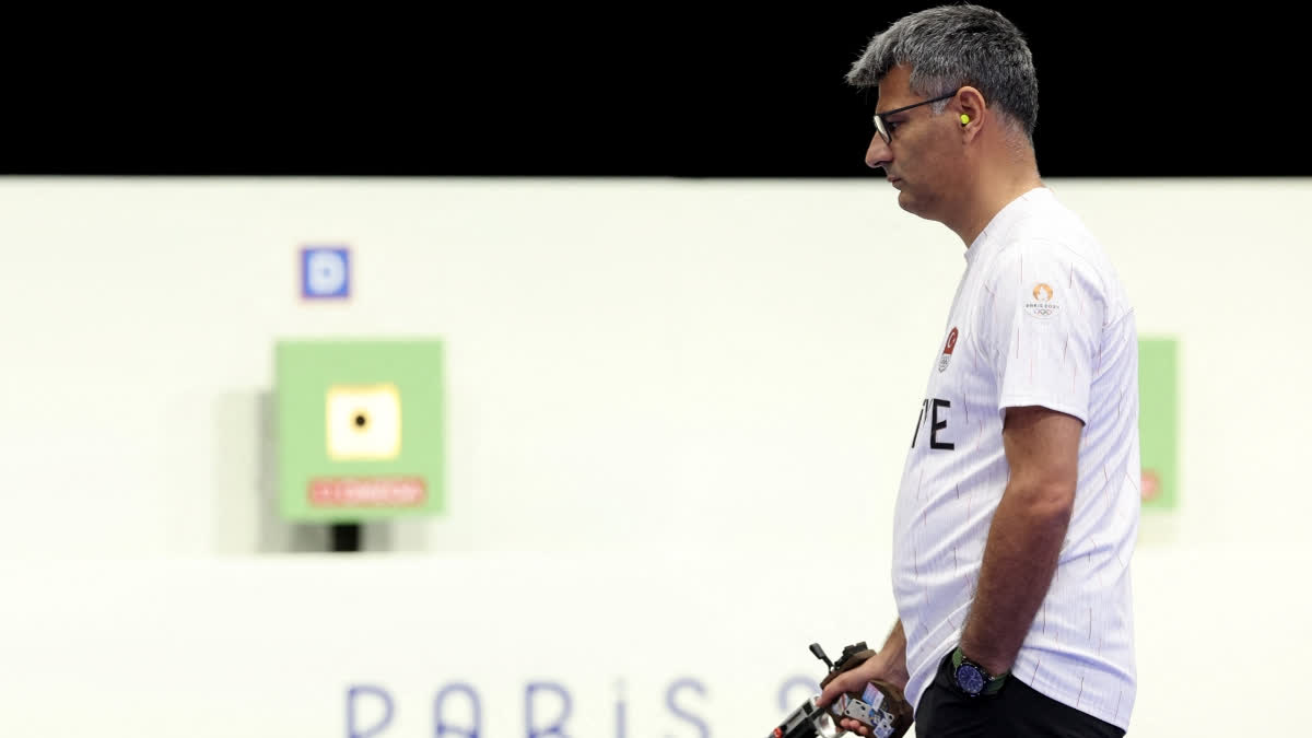 The Turkish shooter Yusuf Dikec went viral on social media for his casual attitude to win a silver medal for his country alongside his partner Sevval Ilayda Tarhan in the men's 10m Air Pistol Team event at the ongoing Paris Olympics 2024. He was seen wearing the usual prescription glasses and earbuds instead of professional gadgets.