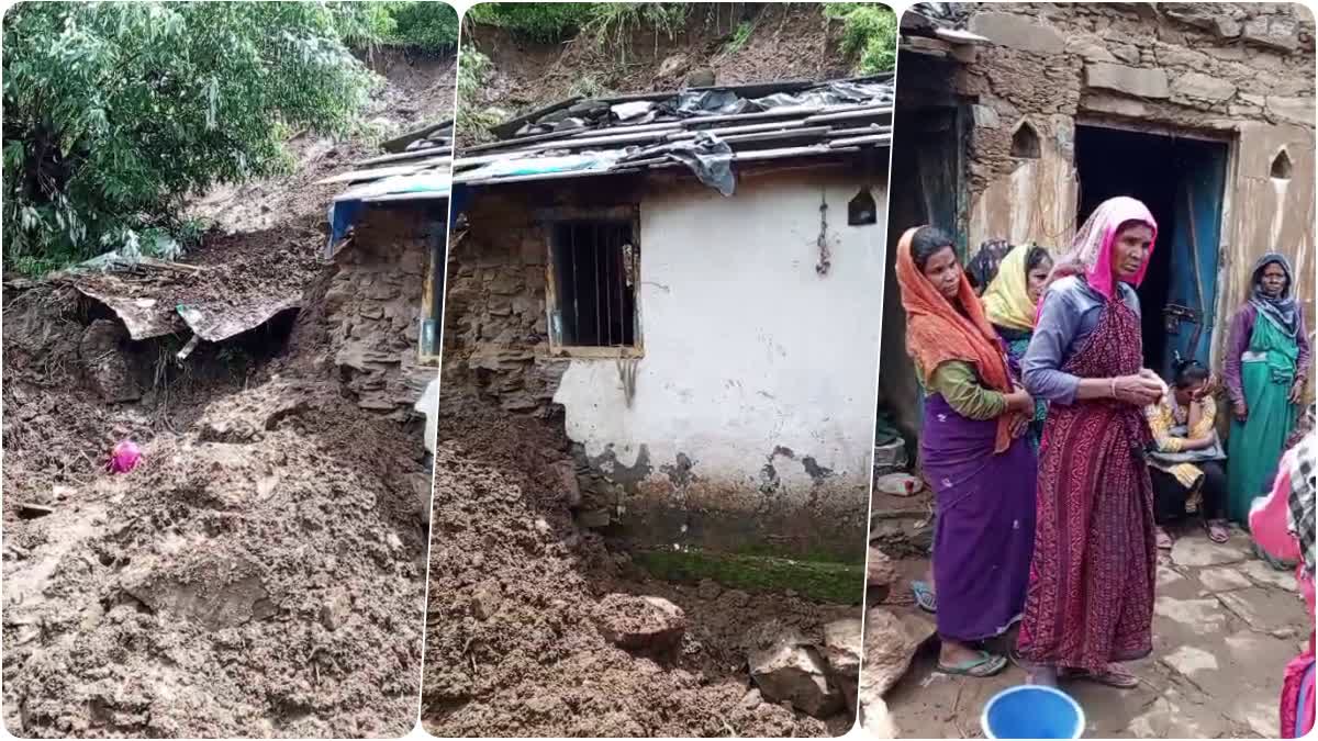 House collapsed due to heavy rain in Gairsain