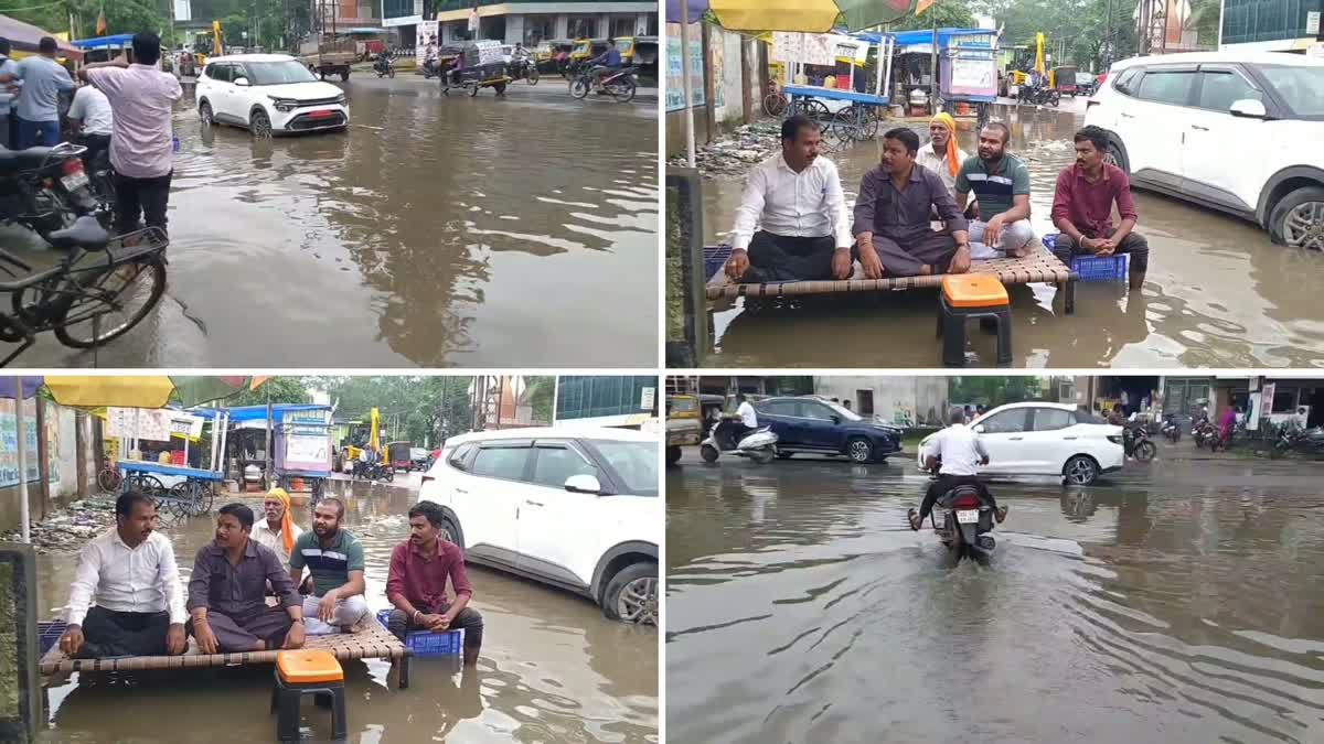 water logging in korba