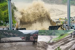 himachal pradesh cloudburst in shimla kullu mandi beas river pandoh dam flood like situation