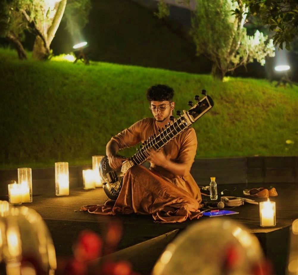 The artiste during a live performance