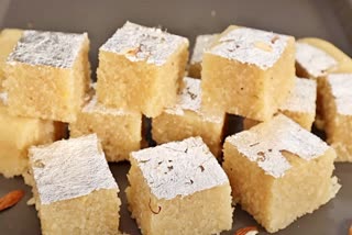Rava Burfi Sweet in Telugu