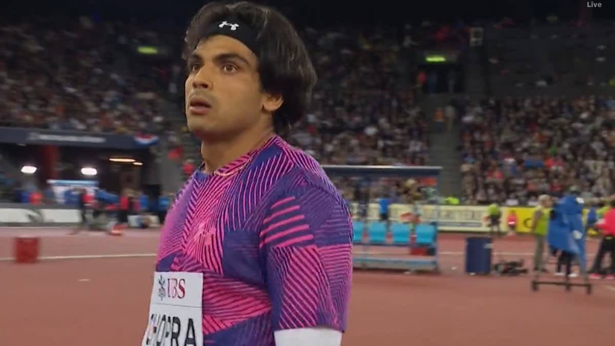 Newly-crowned world champion Neeraj Chopra finished second with a final round throw of 85.71m in the men's javelin event of the Diamond League Meeting here on Thursday. The 25-year-old reigning Olympic champion produced three legal throws of 80.79m, 85.22m and 85.71m and the rest three attempts were fouls. Bronze winner from World Championships Jakub Vadlejch of Czech Republic topped the event with his 85.86m throw.