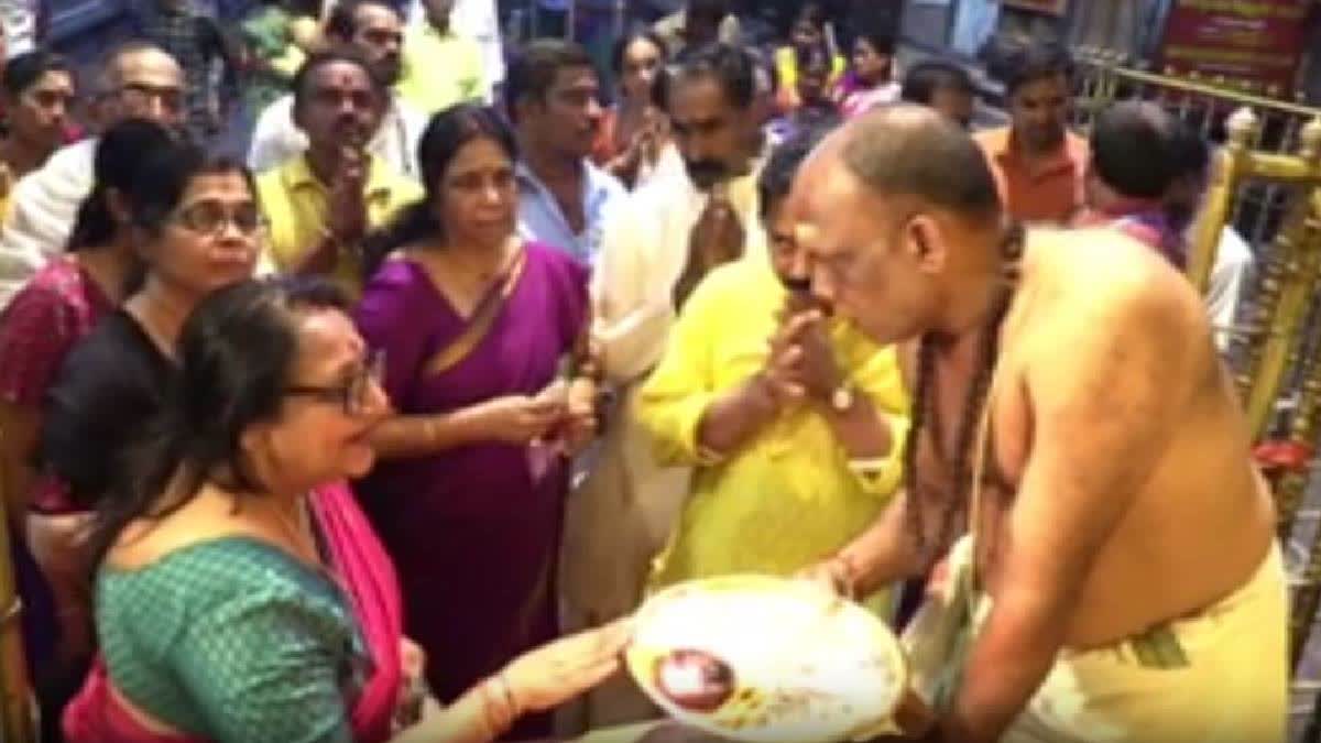 Prior to Aditya-L1 solar mission launch, ISRO scientists offer prayers at Tirupati temple with miniature spacecraft model