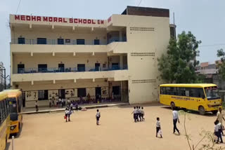 A student fell from the 2nd floor of Medha School