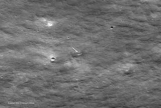 NASA Spots Moon Crater