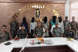 Latehar police arrested five criminals