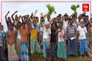 Deprived beneficiaries protest demanding justice in Goalpara