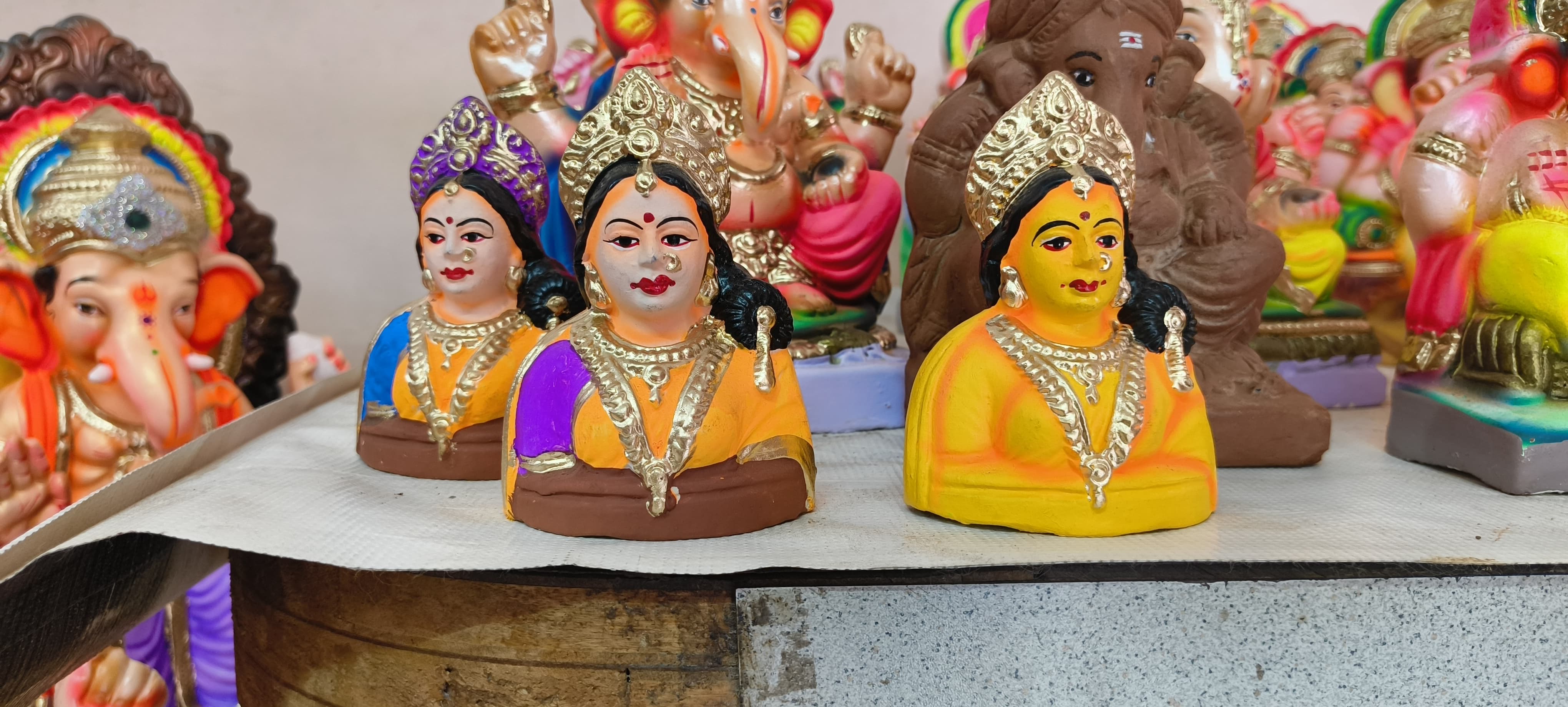 Gauri Ganesha idol