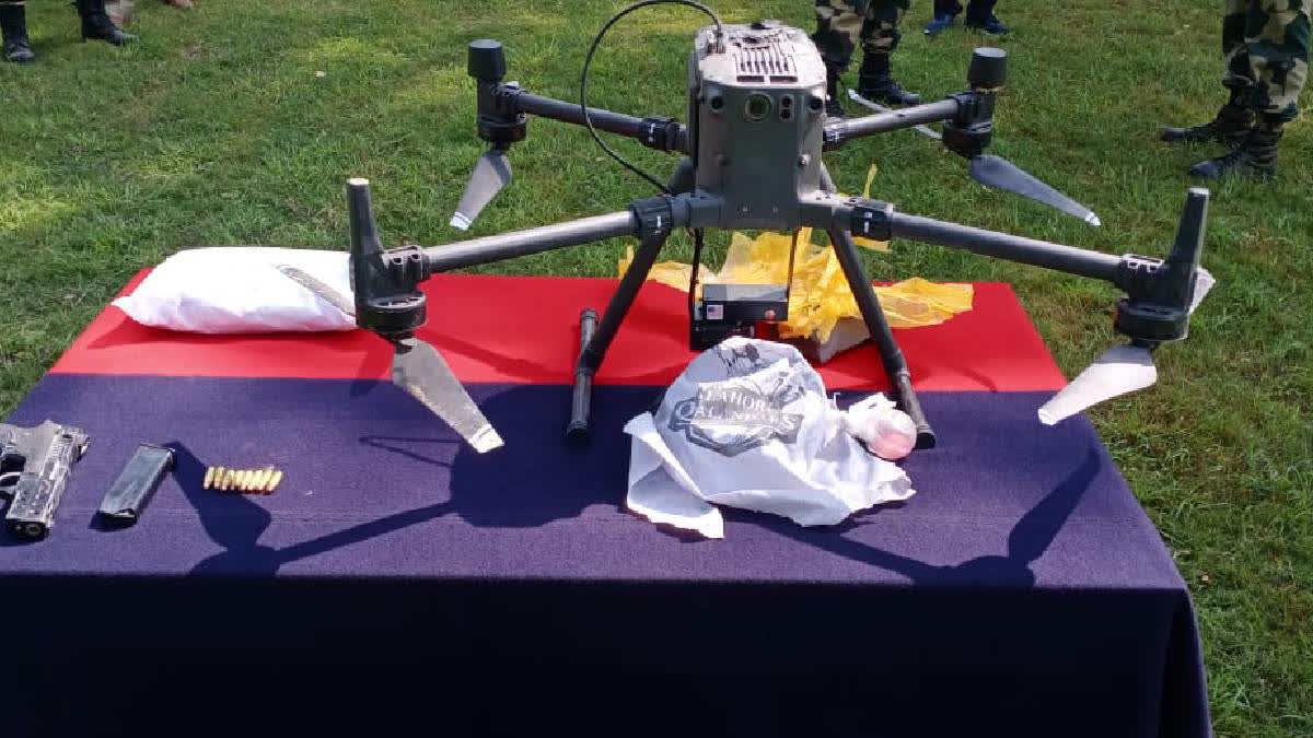 Pak drone with 1.5 kg heroin, pistol, eight cartridges found in Rajasthan