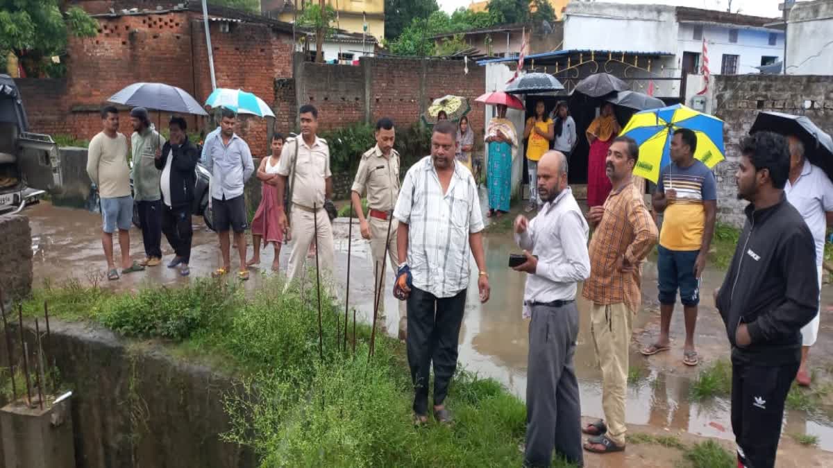 Young man washed away from road after heavy rain