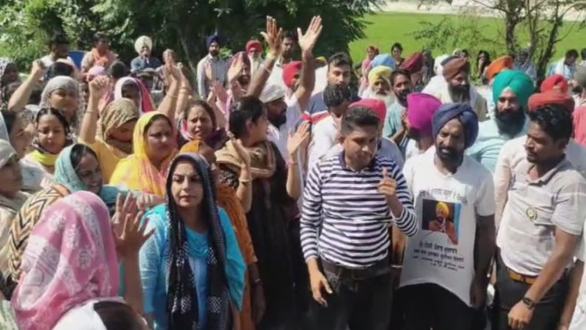 Surrounding the residence of Chief Minister Bhagwant Singh Maan in Sangrur