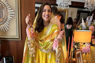 Parineeti Chopra is a 'happy bride at her choora ceremony' in picture shared by Priyanka Chopra's mom