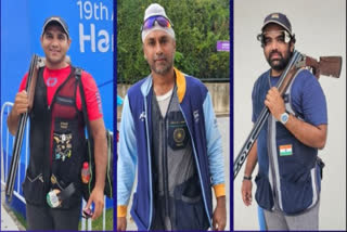 Indian trio of Prithviraj Tondaiman, Kynan Chenai and  Zoravar Singh Sandhu displayed precision to win gold for India.
