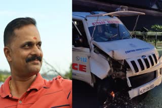 Police Officer Died in Accident  Thiruvananthapuram  തിരുവനന്തപുരം  Accident news  police officer died after the vehicle hit the post  പൊലീസ് വാഹനം പോസ്റ്റിലിടിച്ച് അപകടം  അപകടത്തിൽ പൊലീസുകാരൻ മരിച്ചു  thiruvananthapuram news