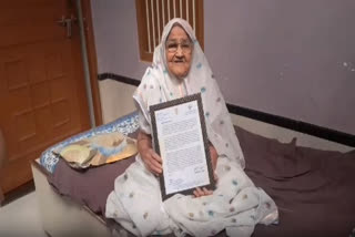 Rajasthan election department felicitates 106-year-old woman for contribution to country's election process