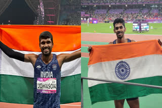 Asian Games 2023  M Sreeshankar and Jinson Johnson medals  M Sreeshankar long jump silver Asian Games 2023  Jinson Johnson won bronze in men 1500m  എം ശ്രീശങ്കര്‍  ജിന്‍സന്‍ ജോണ്‍സണ്‍  ഏഷ്യന്‍ ഗെയിംസ് 2023