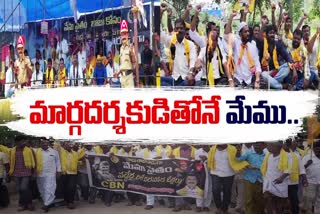 TDP activists stage protests in AP