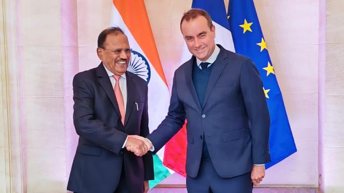 NSA Ajit Doval meets French Armed Forces minister in Paris discusses Rafale Marine Jet deal