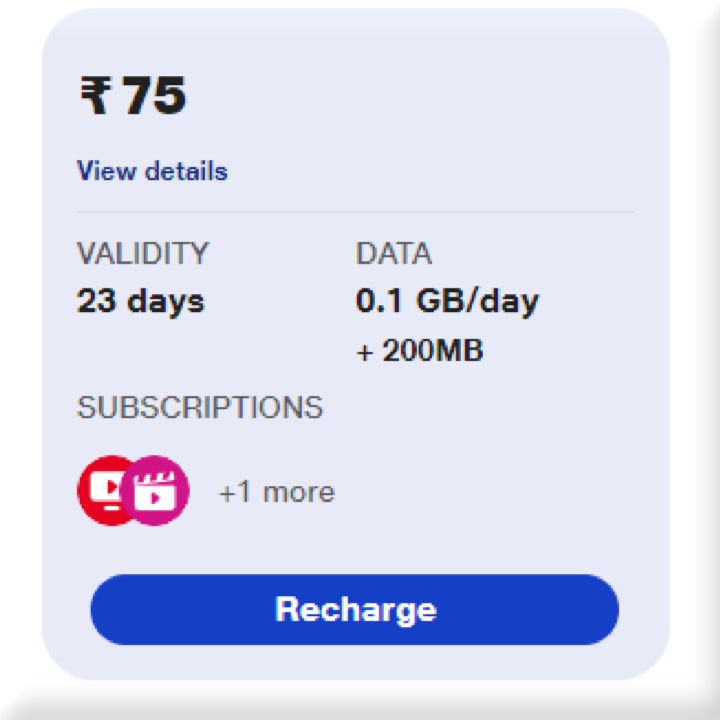 Jio 75 Recharge Plan