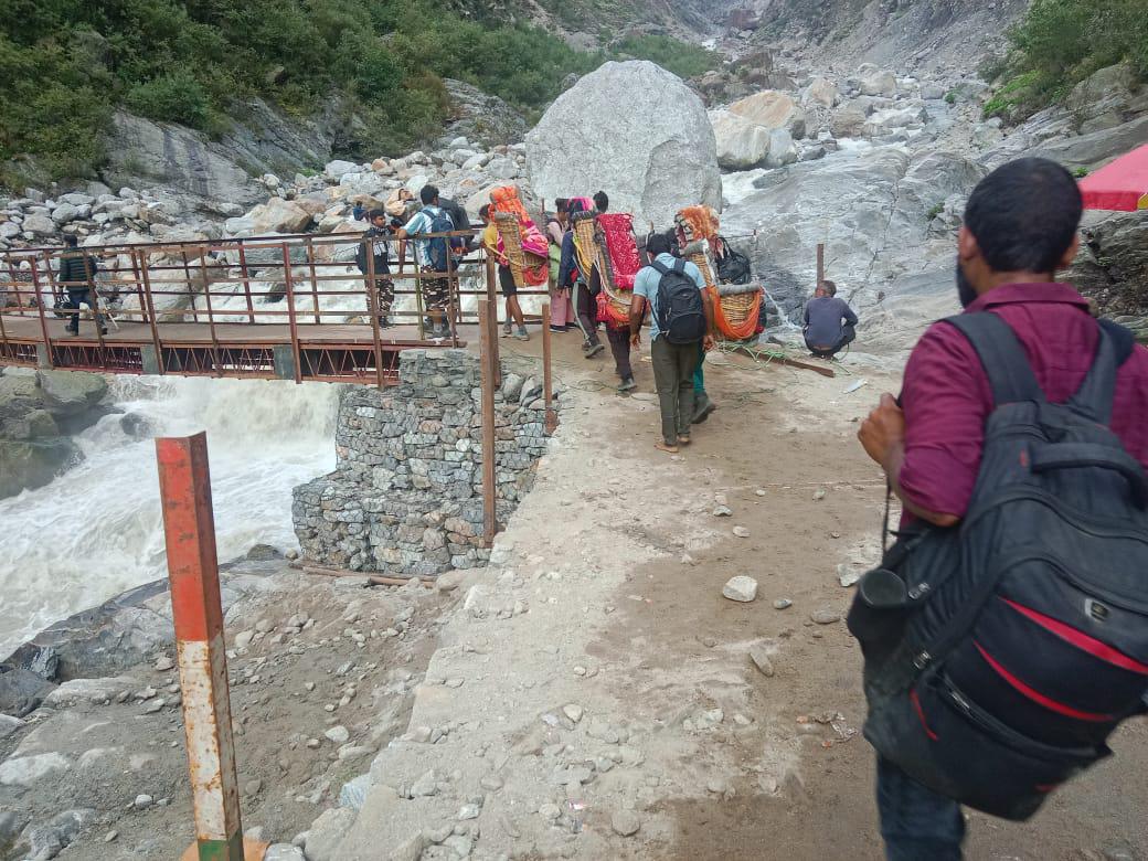 Kedarnath Rambara Bridge Construction