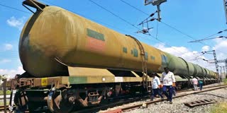 Goods Train Derailed In Nandyal railway Station