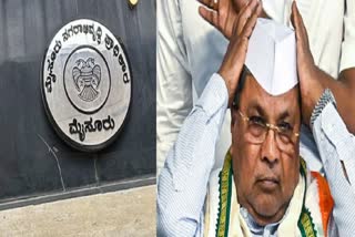 Collage of Muda Board and CM Siddaramaiah