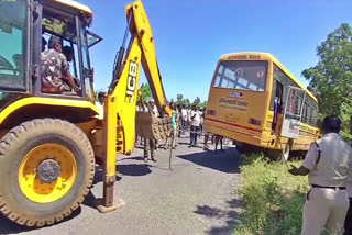 Private College Van Hit Tree Sever Injured in YSR District