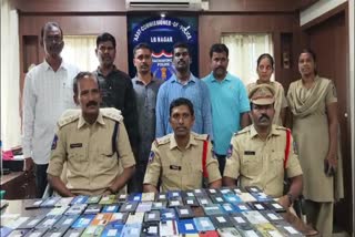 LB NAGAR POLICE RECOVERED 90 PHONES