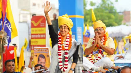 Atishi Road Show In Charkhi Dadri