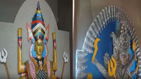 Durga Puja 2024: Artist From Assam's Dhubri Makes Idols With Waste Buttons, Carbon Coppers