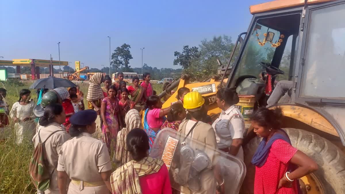 Villagers protest in Seraikela