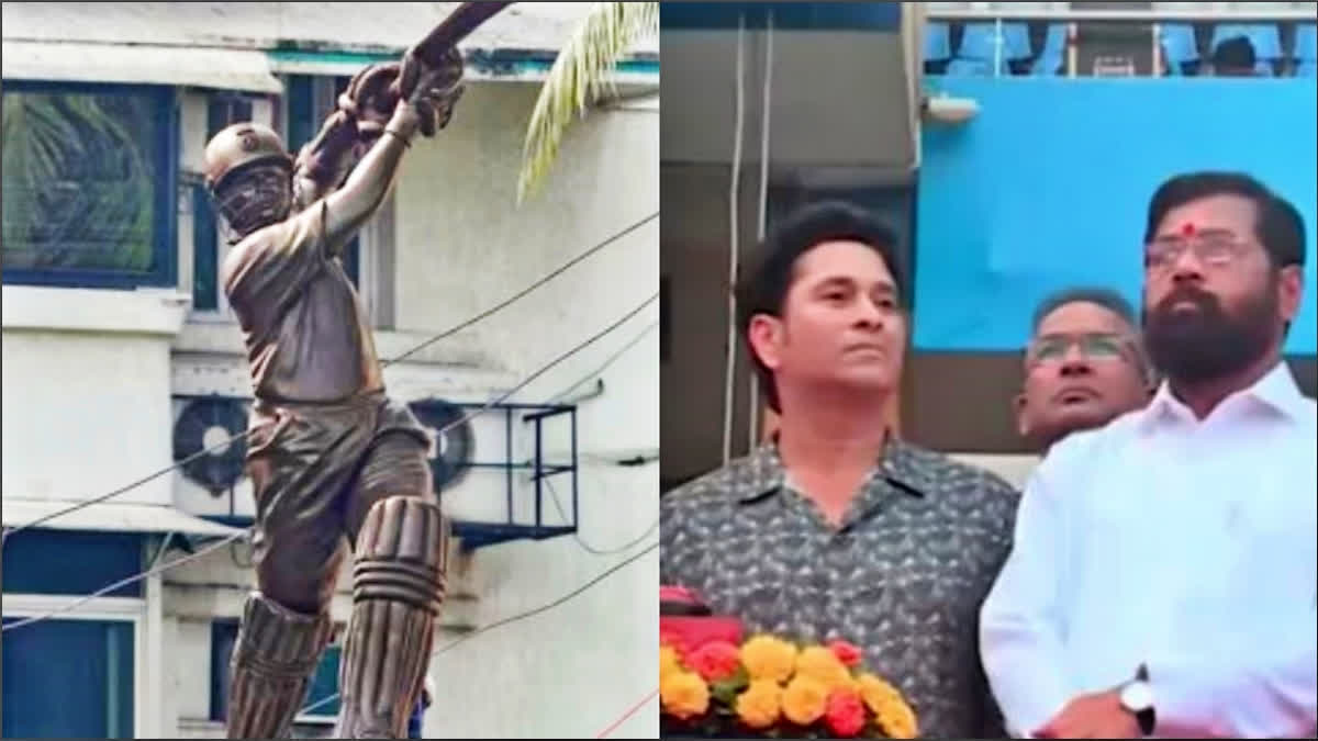 Grand statue of Sachin: ଓ୍ବାଙ୍ଖଡେରେ ସଚିନଙ୍କ ପ୍ରତିମୂର୍ତ୍ତି ଉନ୍ମୋଚିତ