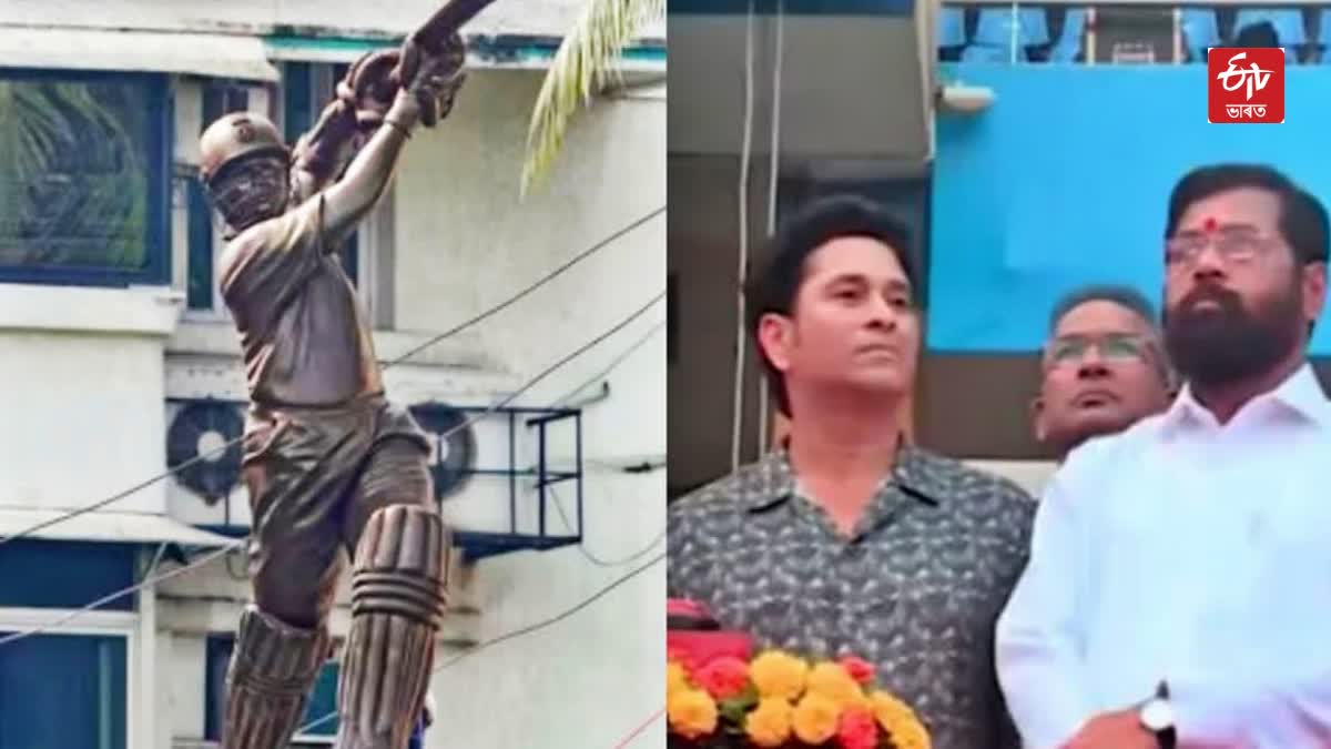 Sachin Tendulkar life size statue