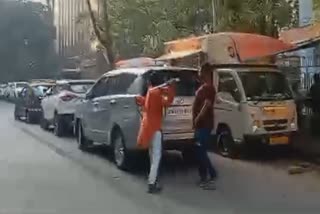 State Minister Hasan Mushrif's car vandalized over demand for Maratha reservation