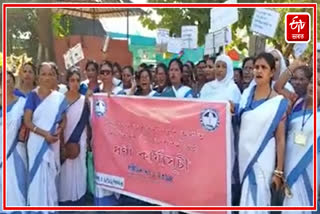 ASHA workers protest in Tezpur