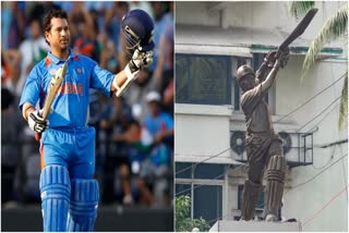 SACHIN TENDULKAR STATUE UNVEILED AT WANKHEDE STADIUM MUMBAI