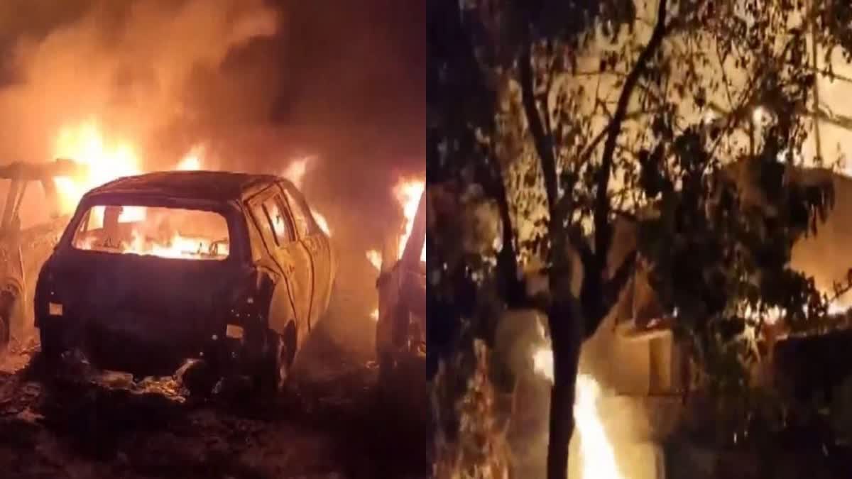 Haryana: 4 cars  1 auto gutted in fire after massive blaze