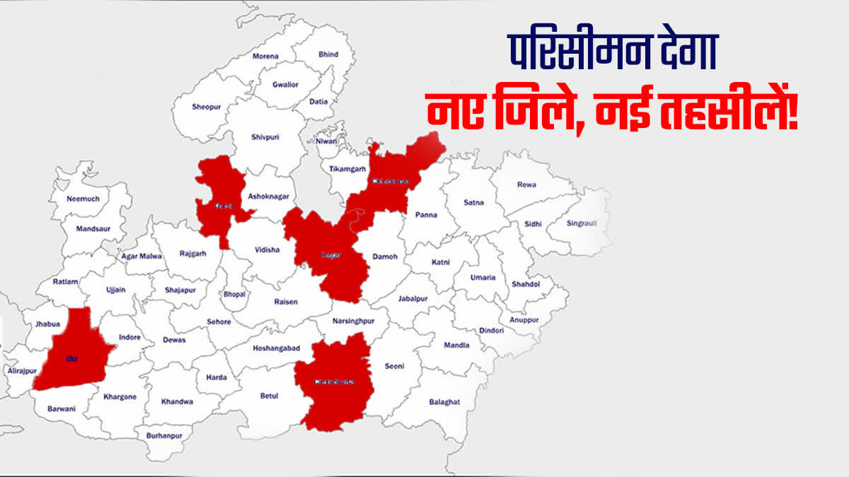 MADHYA PRADESH 6 NEW DISTRICTS